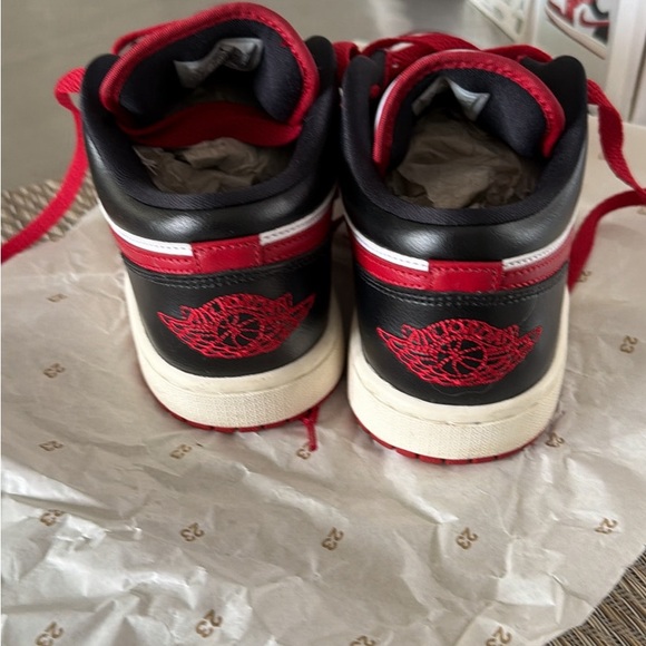 Nike Air Jordan Low SE Red White Sneakers - Picture 6 of 8
